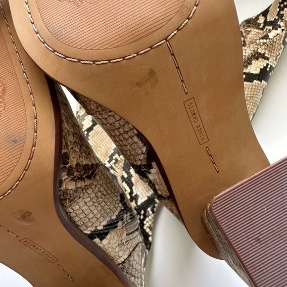 NWOB Vince Camuto Dreven over the knee snakeskin boots tall square toe boots - Picture 9 of 11